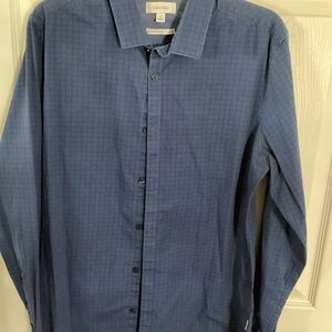 Calvin Klein Men's Navy Dress Shirt